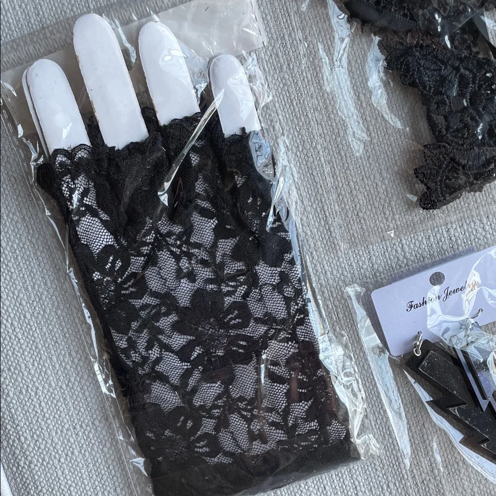 80s Retro Party (Black) Costume Accessories